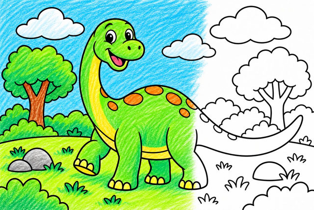 Dinossauro no parque
